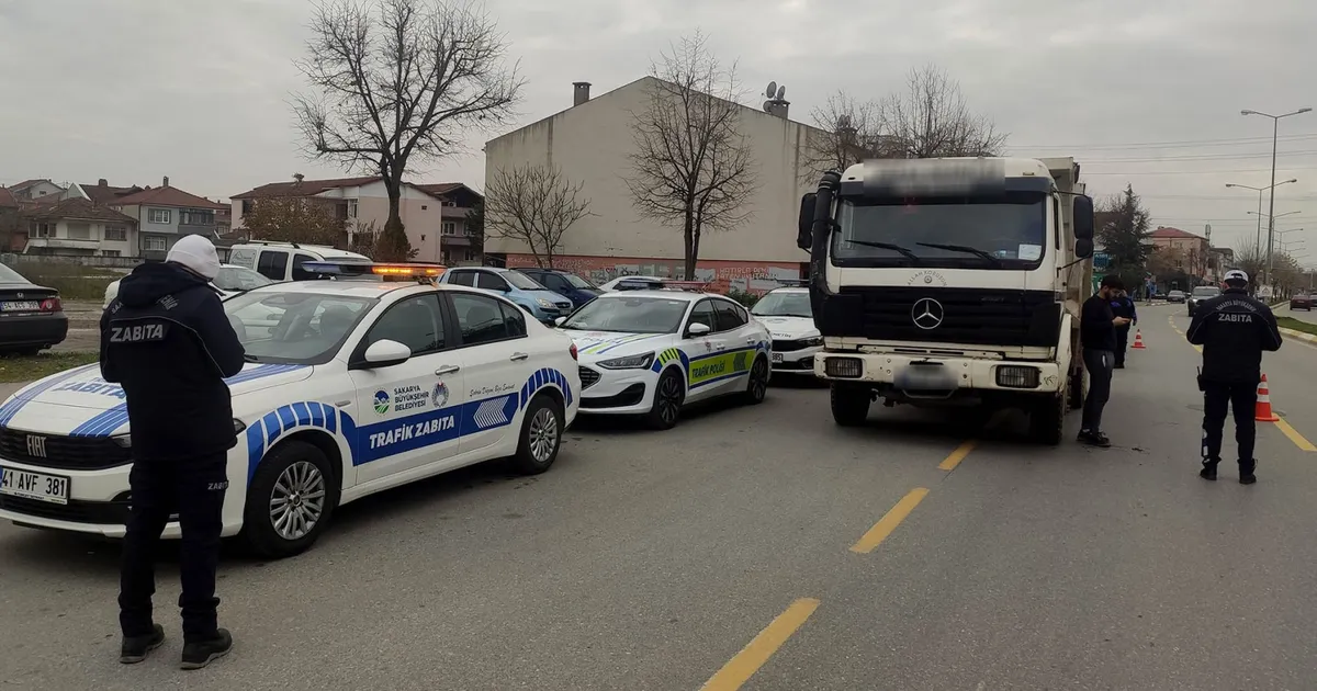 Sakarya'da 'ağır tonajlı' denetim