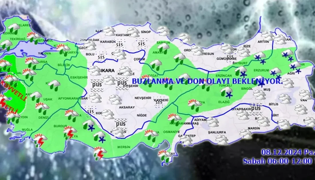 Meteoroloji'nin son tahminlerine göre