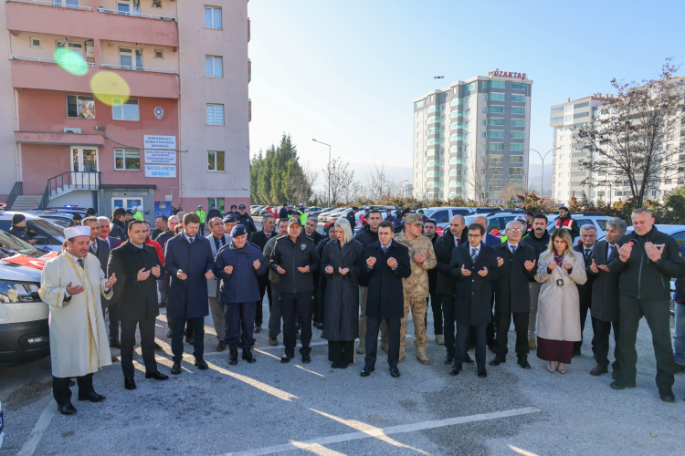 Bilecik'te emniyet ve jandarma teşkilatlarına 20 yeni araç