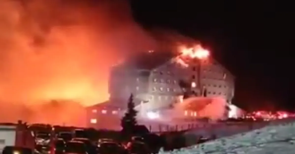 Bolu Kartalkaya’da otel yangını : 10 Ölü