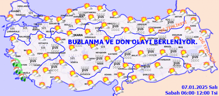 Buzlanma, don ve sise dikkat!