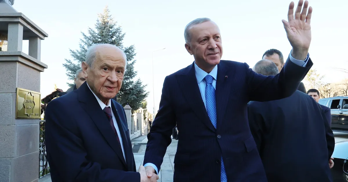 Cumhurbaşkanı Erdoğan Bahçeli ile buluştu