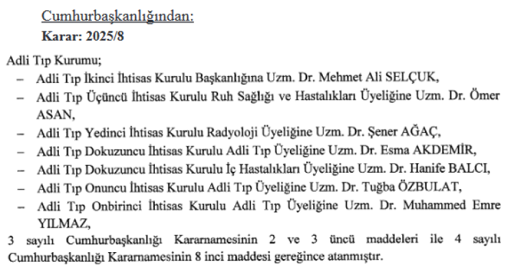 Cumhurbaşkanı imzaladı... Türkiye Adalet Akademisi Altun'a emanet