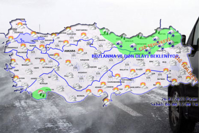 Doğuda çığ, buzlanma ve don... Yurtta bugün hava nasıl olacak?