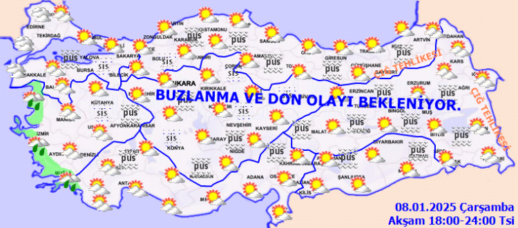 Meteoroloji'den 8 Ocak hava raporu... Bugün hava nasıl olacak?