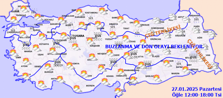 Meteoroloji'den don ve çığ uyarısı!