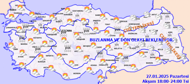 Meteoroloji'den don ve çığ uyarısı!