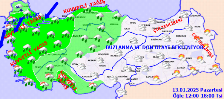 Meteoroloji'den 'kuvvetli' uyarı!