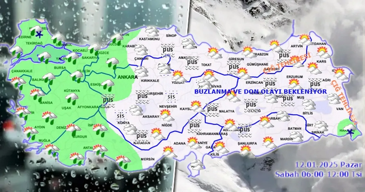 Türkiye yağışlı havanın etkisinde... İşte Meteoroloji'den 12 Ocak Pazar raporu