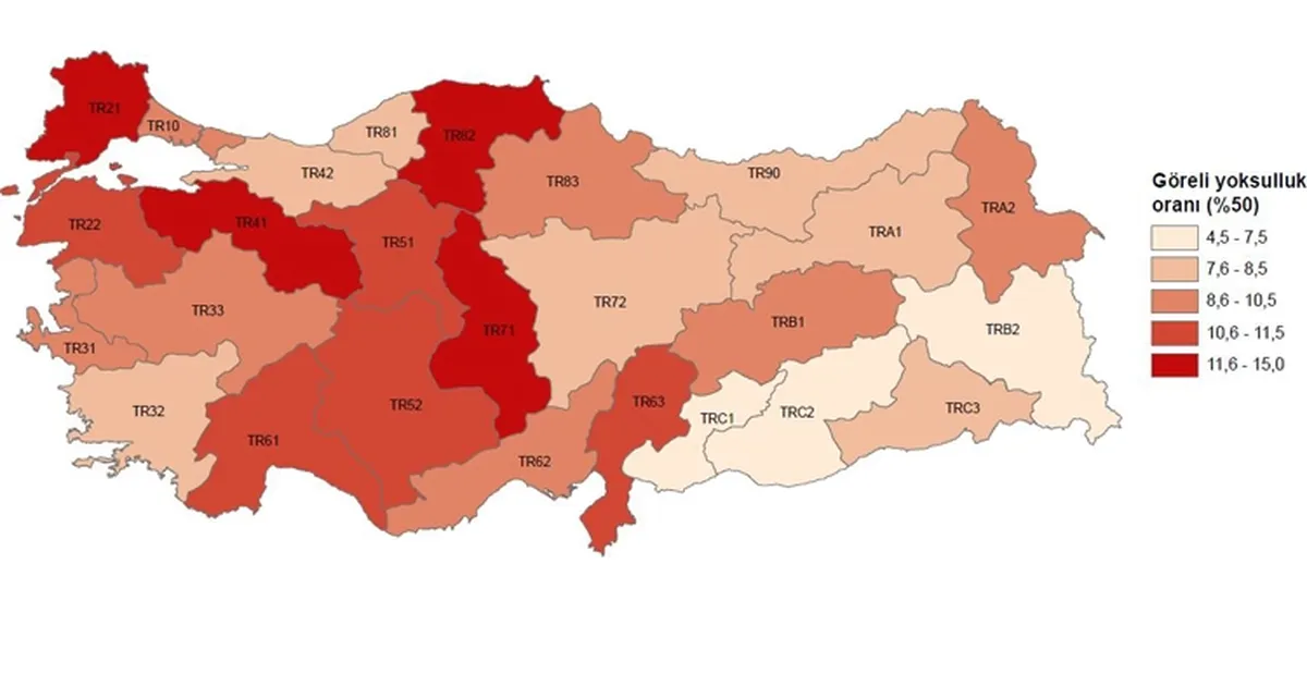 Türkiye’nin en yoksul şehirleri belli oldu