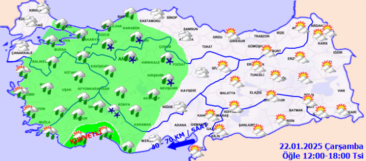 Yurtta bugün hava nasıl olacak?