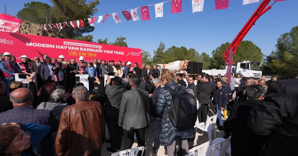 Adana'da modern hayvan barınağı ek yeni tesis’in temeli atıldı