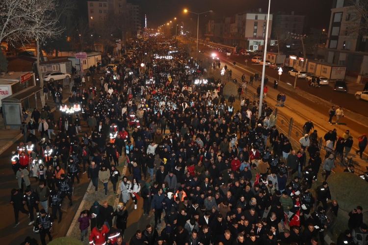 Adıyaman'da sessiz yürüyüş