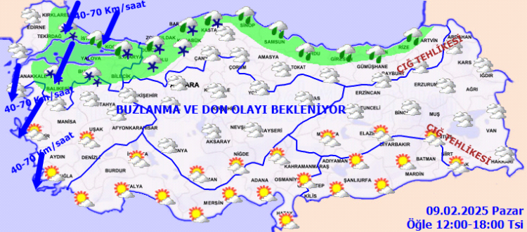 Bugünün yeni hava raporu! Kar etkisini sürdürecek!