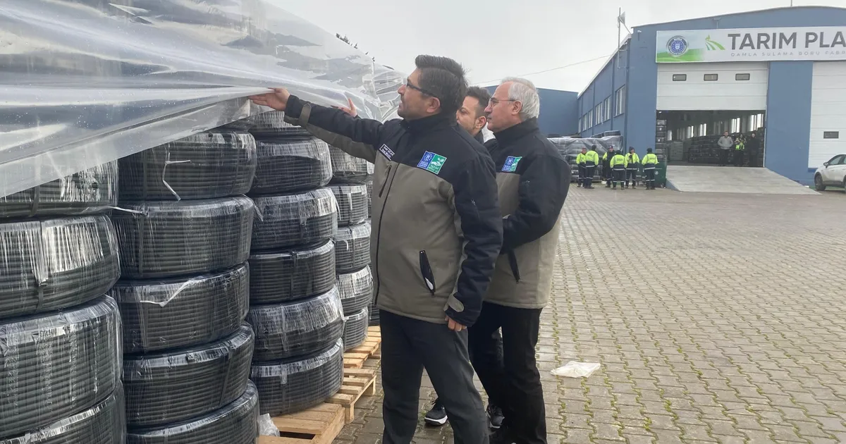 Bursa'da geri dönüşümle üretilen borular dağıtıma gün sayıyor... Tarım Plast, Bursalı çiftçiye nefes olacak