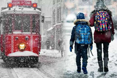 İstanbul'da eğitime kar engeli!