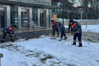 İstanbul'da karla mücadele devam ediyor