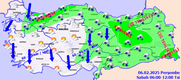 Kar yurda geldi... Meteoroloji 'kuvvetli' uyarılarını yaptı!