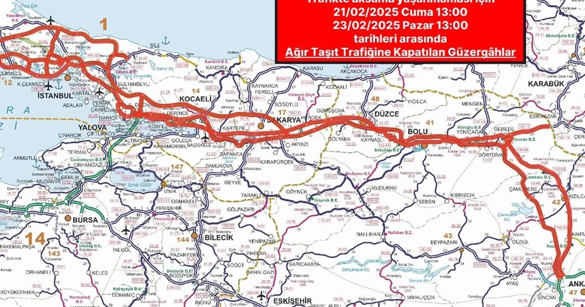 Karayolları duyurdu! Bu yollara 2 gün giriş yasak!