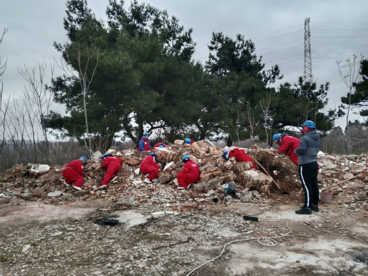 KEDAK eksi 3 derecede tatbikat yaptı