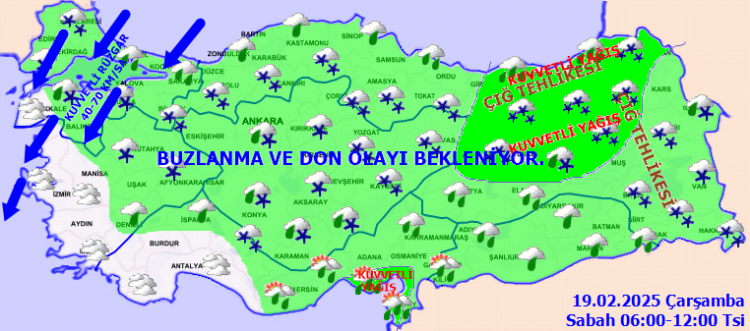 Kuvvetli uyarılar yapıldı! Soğuk, yağış, kar, buz... Etkisi bir hafta sürecek