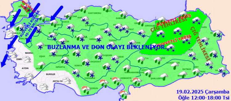 Kuvvetli uyarılar yapıldı! Soğuk, yağış, kar, buz... Etkisi bir hafta sürecek