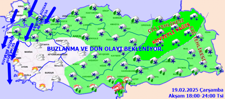 Kuvvetli uyarılar yapıldı! Soğuk, yağış, kar, buz... Etkisi bir hafta sürecek