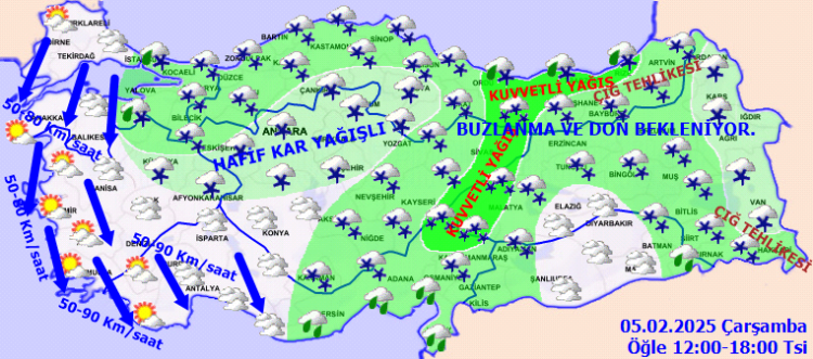 Meteoroloji'den çok sayıda il için 'kar'uyarısı!