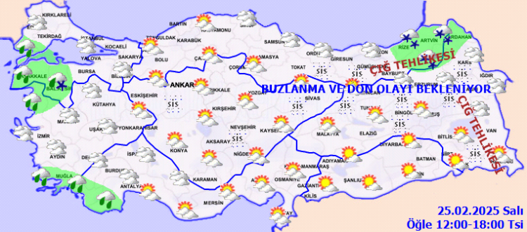 Meteoroloji'den 'yağmur' ve 'kar' uyarısı! Sıcaklıklar artacak!