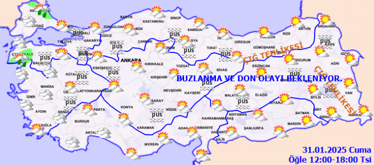 Ocak'ın son gününde yurtta hava nasıl?