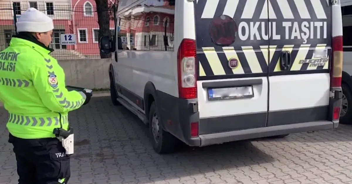 Okul servis araçlarına sıkı takip