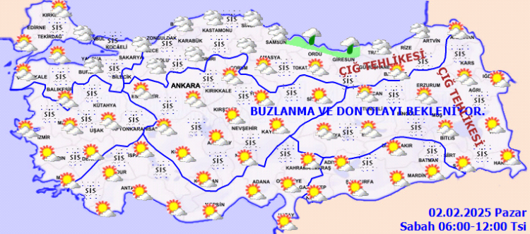 Pus, sis, don ve buzlanmaya dikkat!