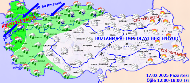 Sibirya soğukları Türkiye'yi yine etkisi altına alıyor!