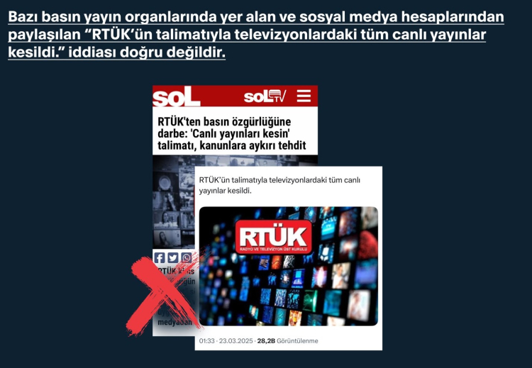 Asılsız iddialara İletişim'den peş peşe açıklama