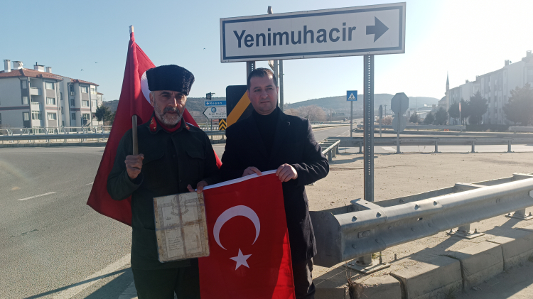 Çanakkale şehitleri için çıktığı yürüyüşte Keşan'a ulaştı!