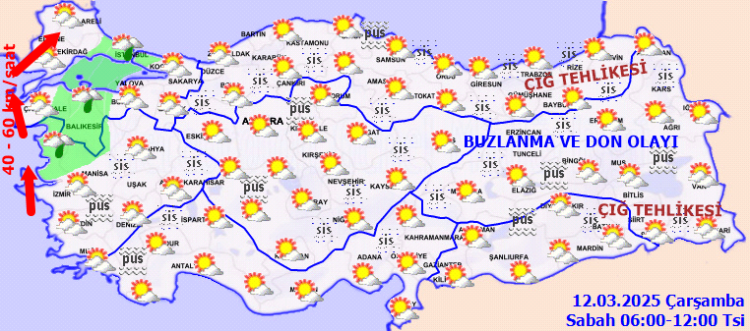 Meteoroloji paylaştı! Marmara ve Ege'ye 'rüzgar' uyarısı!