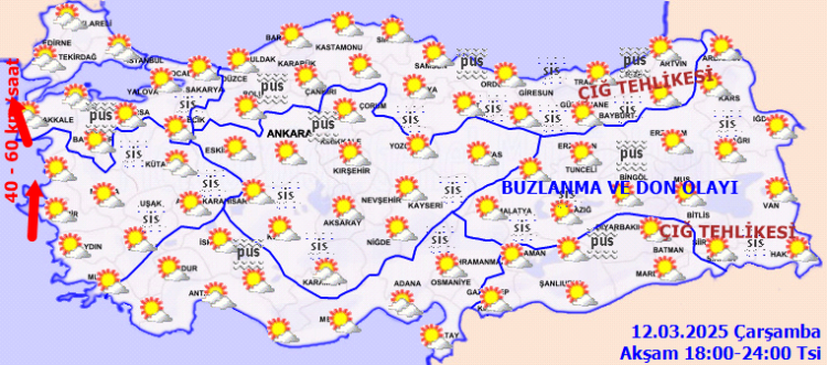 Meteoroloji paylaştı! Marmara ve Ege'ye 'rüzgar' uyarısı!