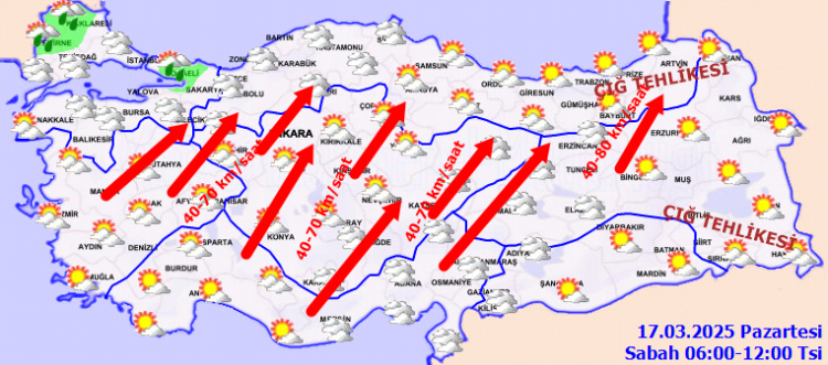 Meteoroloji'den 'kuvvetli' uyarı! Sağanak ve gök gürültülü sağanak yağış bekleniyor