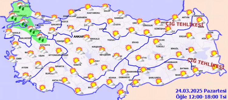 Meteoroloji'den 'sağanak'uyarısı!