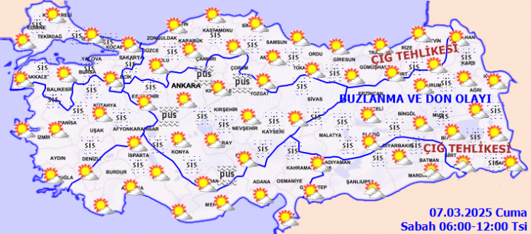 Meteoroloji'den yeni hava durumu tahmini! Yağış yok! sis, don ve buzlanma var!