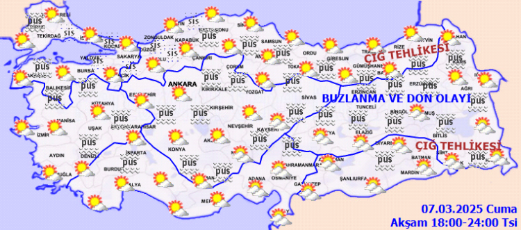 Meteoroloji'den yeni hava durumu tahmini! Yağış yok! sis, don ve buzlanma var!