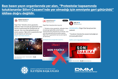 Silivri'de tutuklulara yer kalmadığı iddialarına İletişim'den yanıt