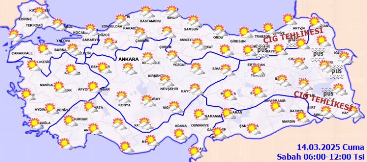 Ülke genelinde yağışsız bir gün... Haftanın son iş gününde hava nasıl olacak?