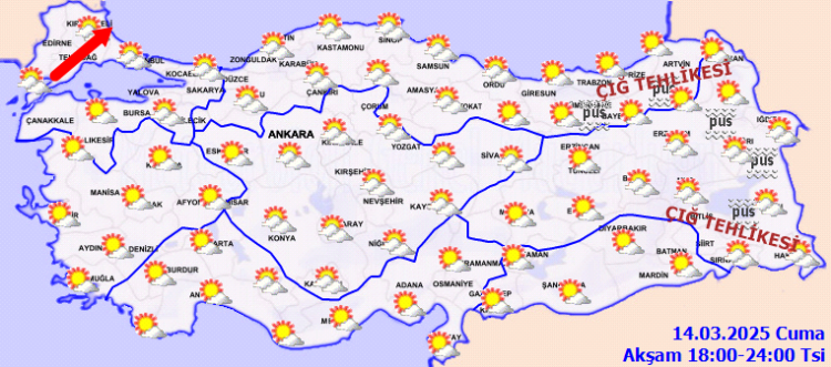 Ülke genelinde yağışsız bir gün... Haftanın son iş gününde hava nasıl olacak?