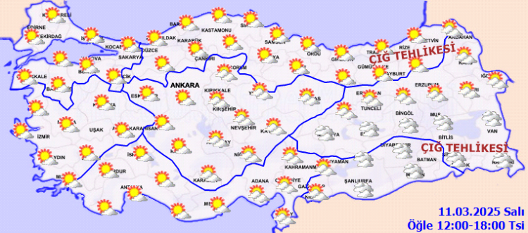 Yurtta bugün hava nasıl olacak? Meteoroloji'den 11 Mart raporu