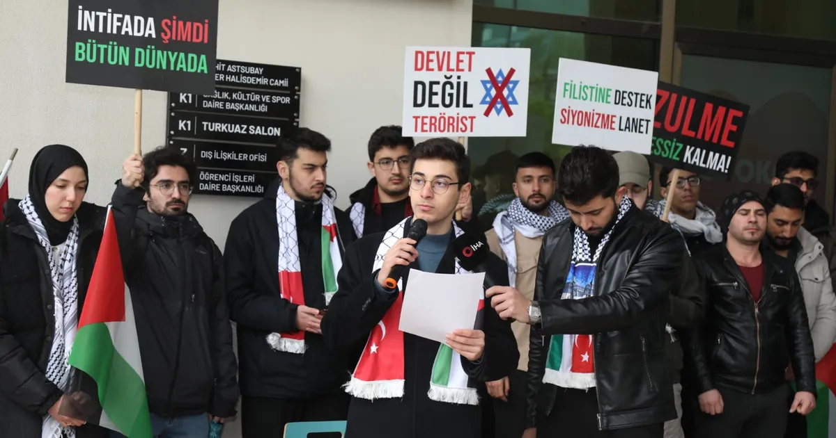 BTÜ’lü öğrenciler Gazze için tek yürek