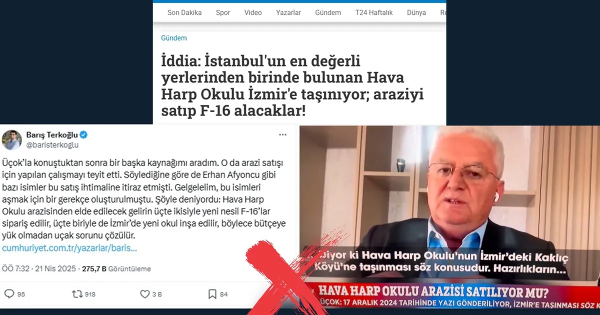 ‘Hava Harp Okulu İzmir’e taşınacak’ iddialarına açıklama