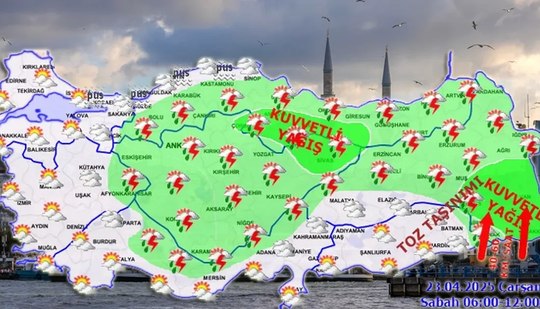 Meteoroloji'nin günlük hava tahminine