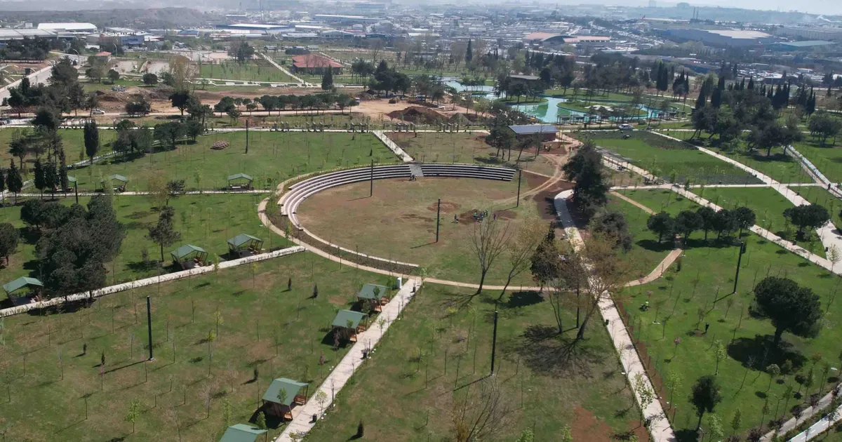 Kocaeli’de Gebze Millet Bahçesi son sürat ilerliyor