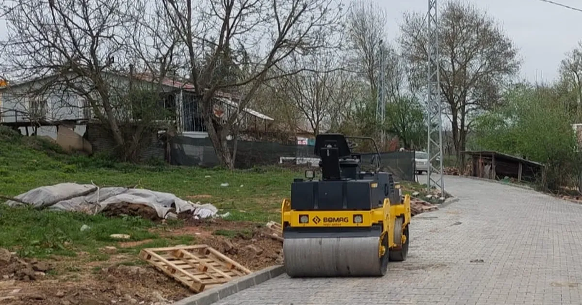 Kocaeli’de Körfez’in köylerine parke taşı döşeniyor